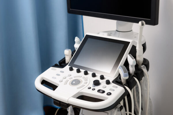 Medical,Equipment,In,The,Clinic.,Modern,Ultrasound,Machine,,Scanners,And
